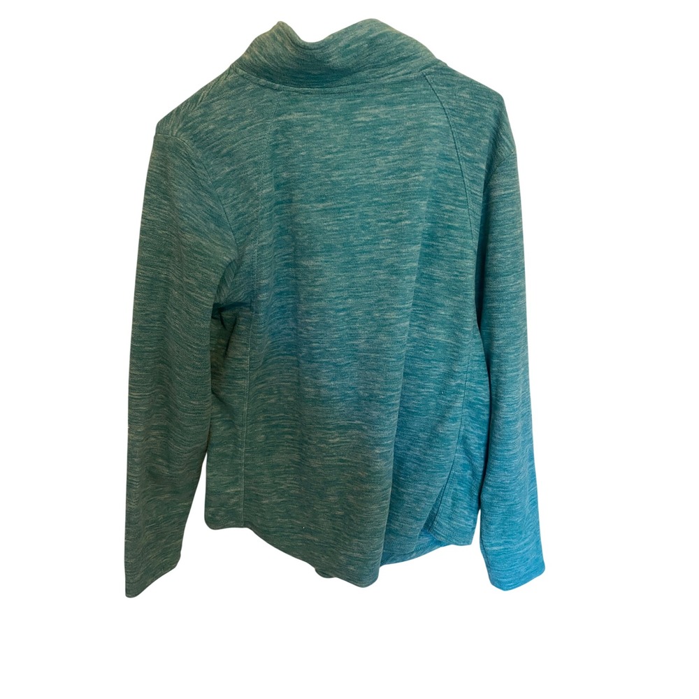 St Johns Bay Sweater Womens Large Quarter Zip Pull Over Performance Streetwear - Picture 2 of 5
